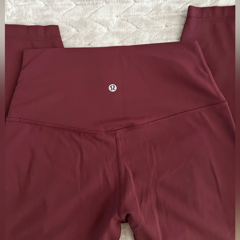 lululemon athletica Burgundy High-Rise Leggings